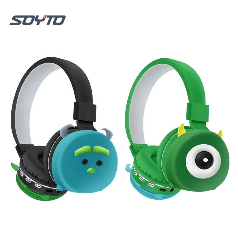 

Shuoyin Monsters inc monster university sullivan mike wazowski Mario bros wireless headset kids headphone headphones for Kids