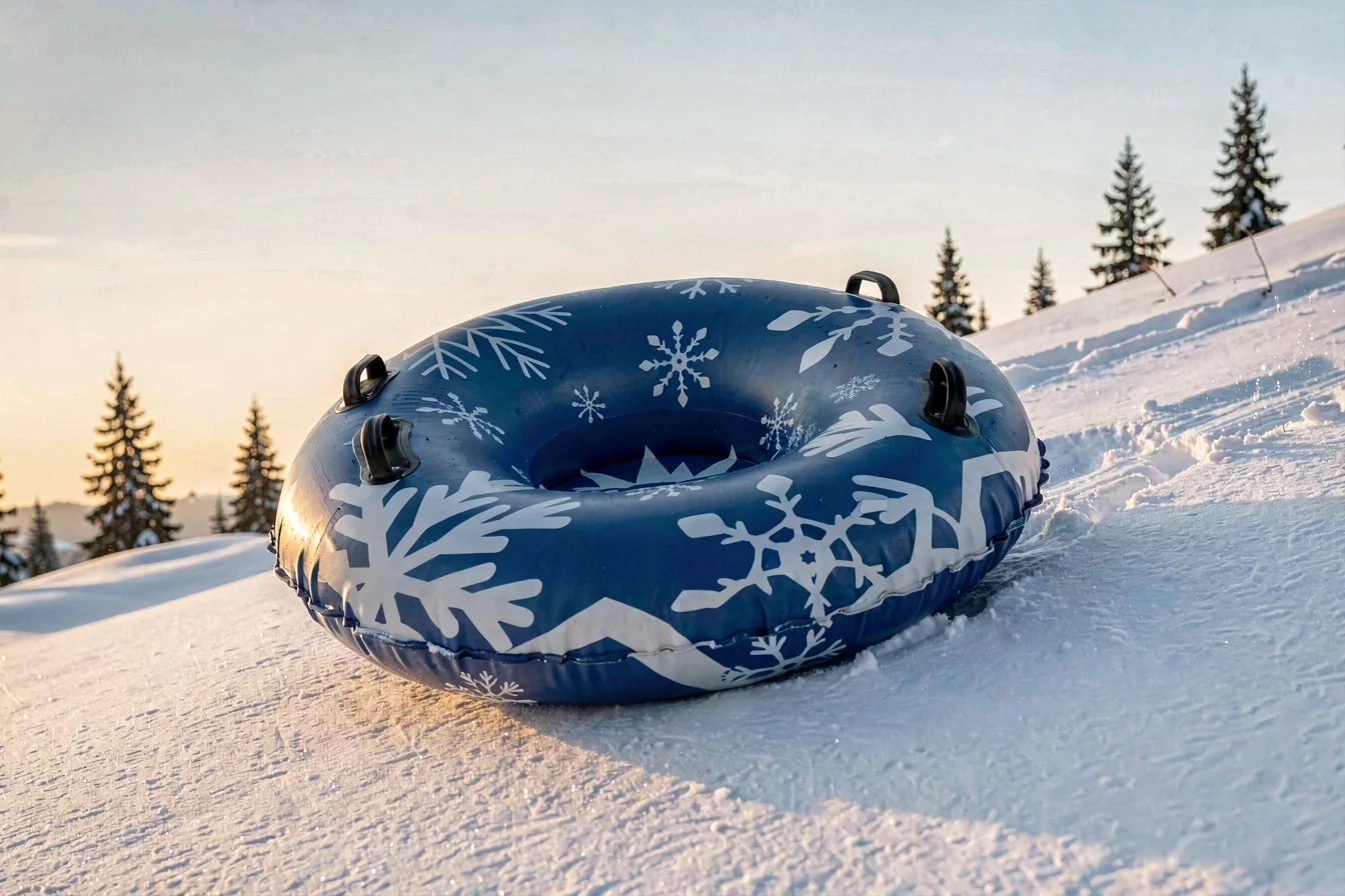 Heavy-duty non-steerable snow sled