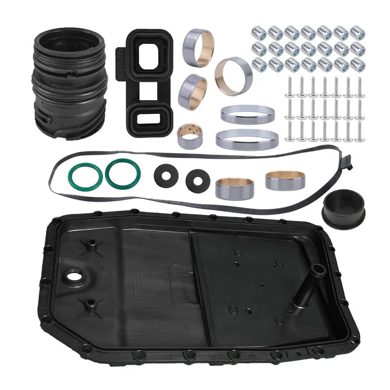 

Free shipping 66PC FOR BMW E90 E60 Transmission Oil Pan+Seal Sleeve+Adapter+Bushing Repair Kit