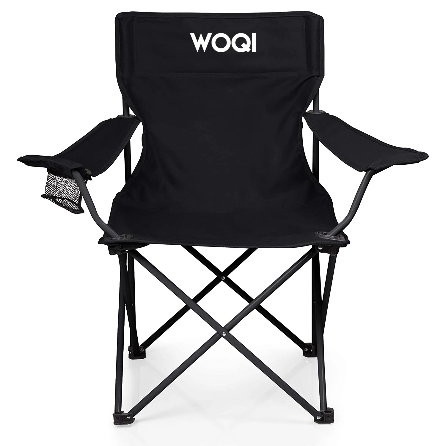 WOQI Modern Design Outdoor Folding Chair Wonderful Ultralight Metal for Garden Park Sea Beach Camping with  Logo for Gym Use