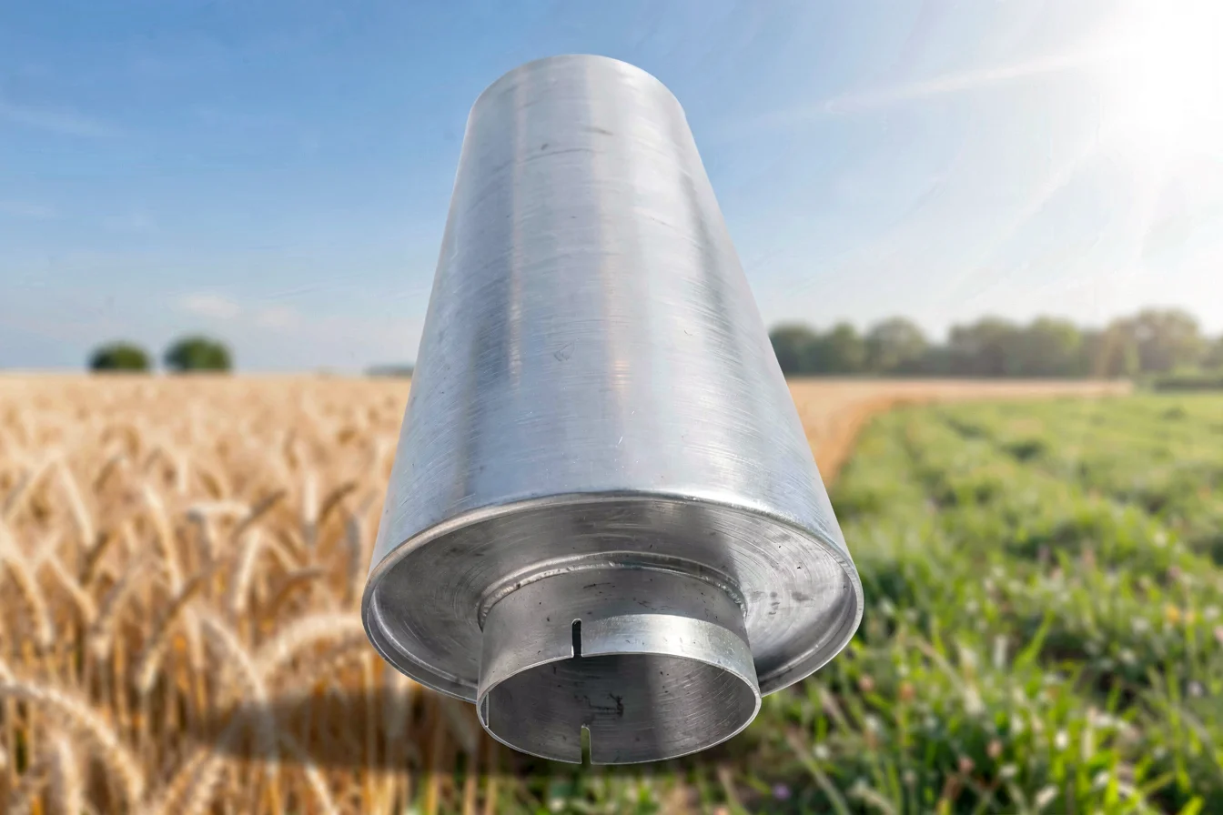 High-performance tractor silencer