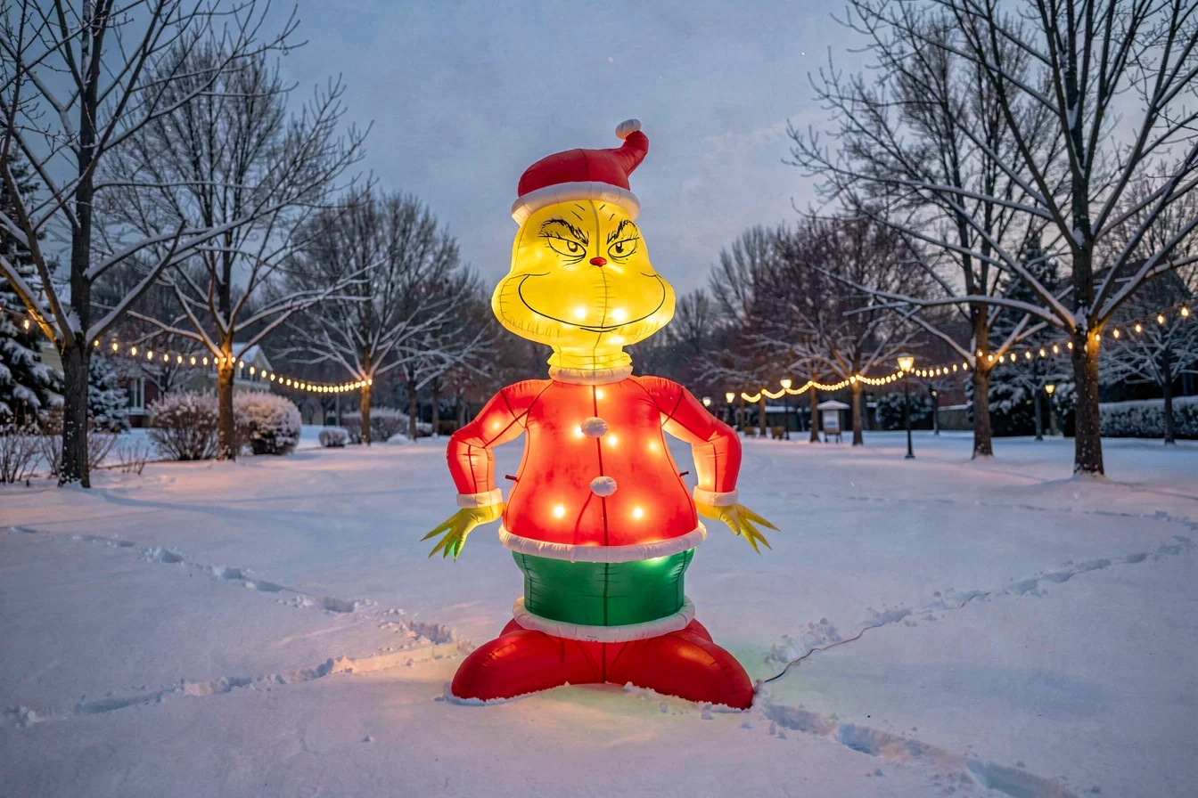 LED christmas grinch inflatables
