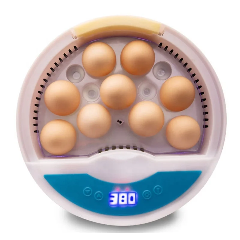 

9 Egg Hatcher 110V 220V Broiler Automatic Mini Brooder Goose Duck Quail Pigeon Chicken Egg Hatching Machine