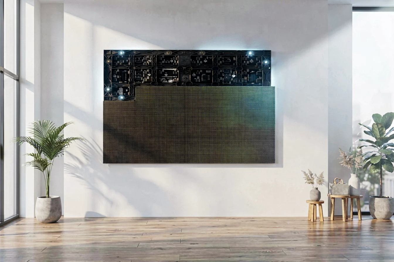 High-resolution LED panel display