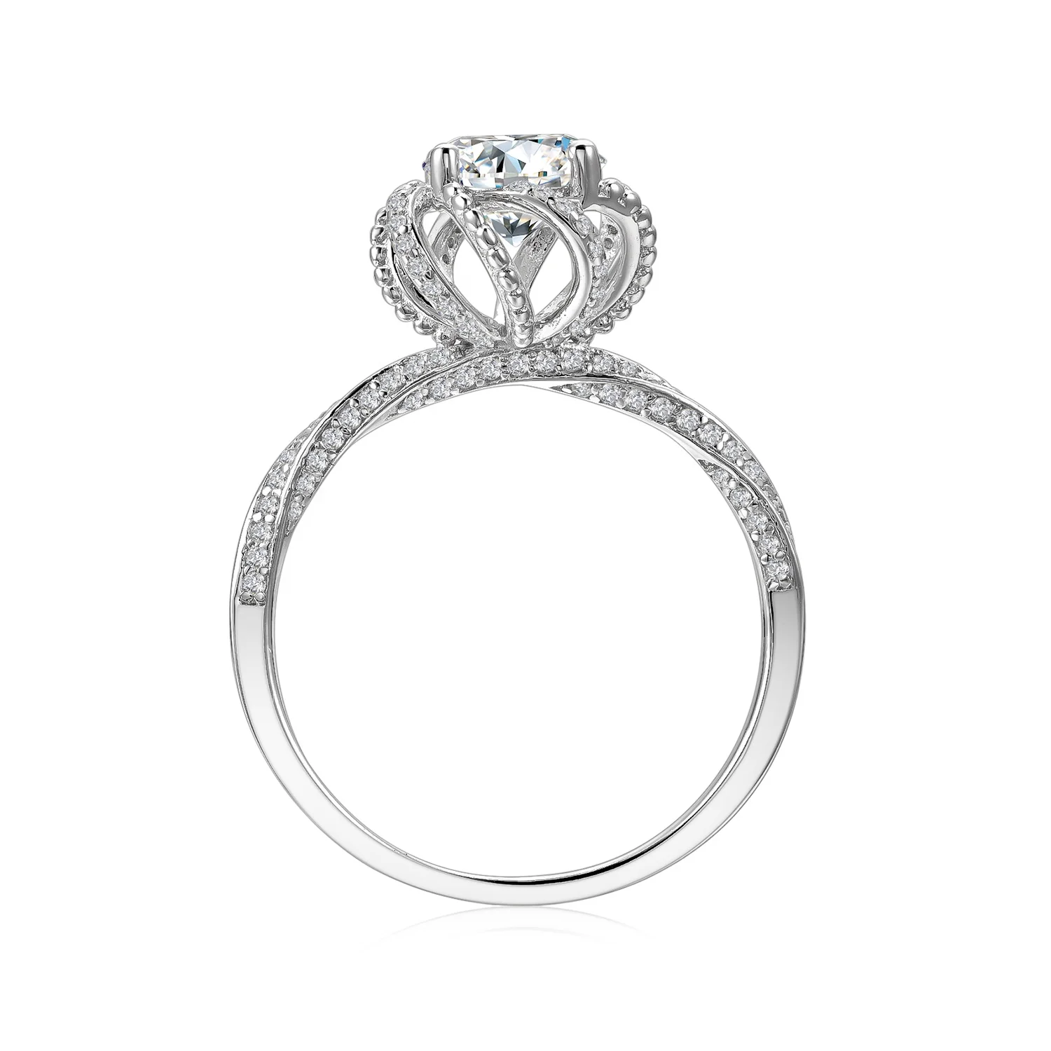 

Innovative Formulated 100% 925 Sterling Silver Jewelry 1 Carat GRA Moissanite Diamond Engagement Ring Women Destiny Jewellery