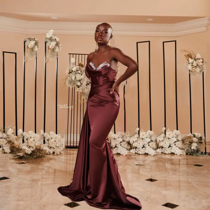 african mermaid wedding dresses African Mermaid Wedding Dresses Sweetheart Bridal Gown Tiered Train Plus Size