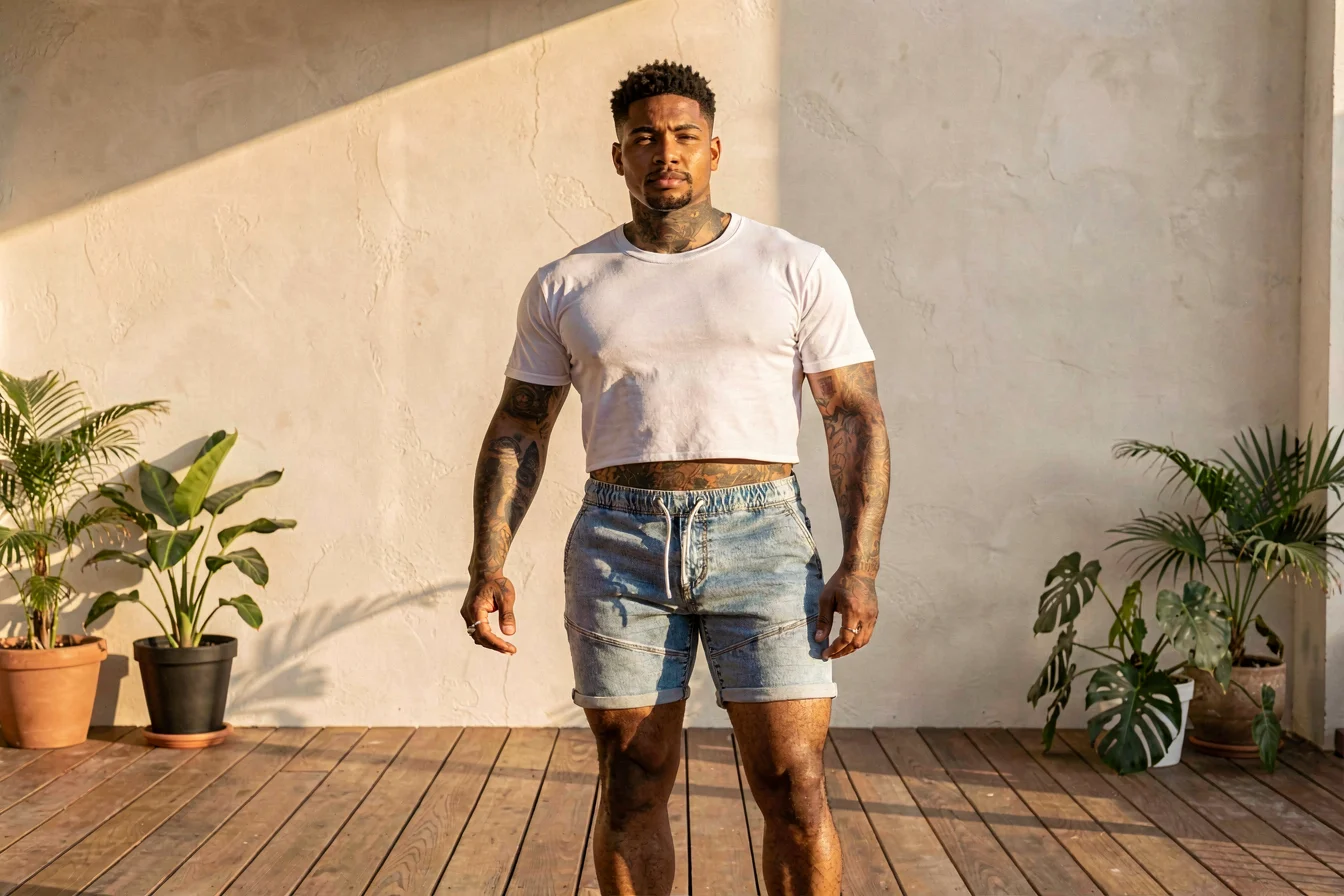 best-selling men's crop tops