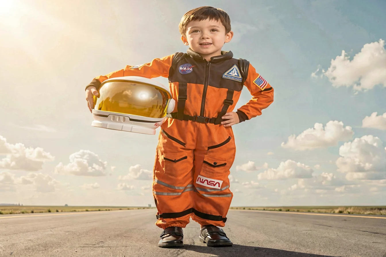 Realistic pilot costume kids