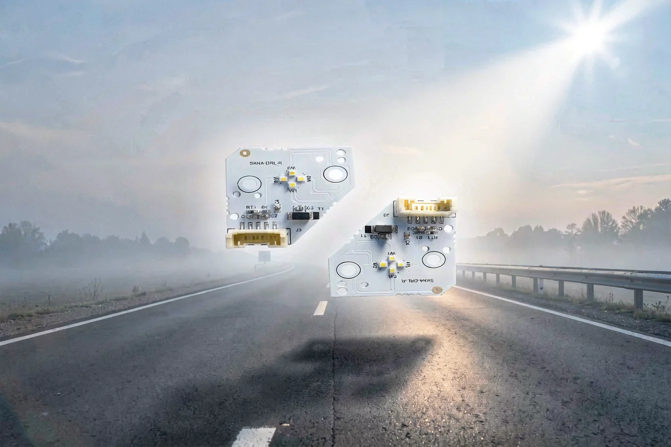 High-output Scania LED headlight