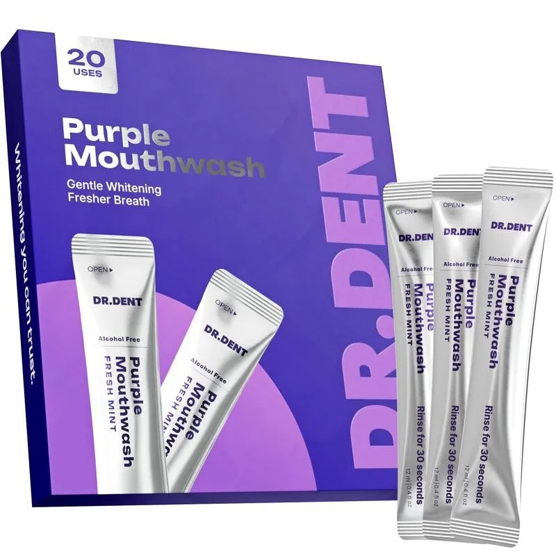 DR.DENT Purple Mundspülung Box