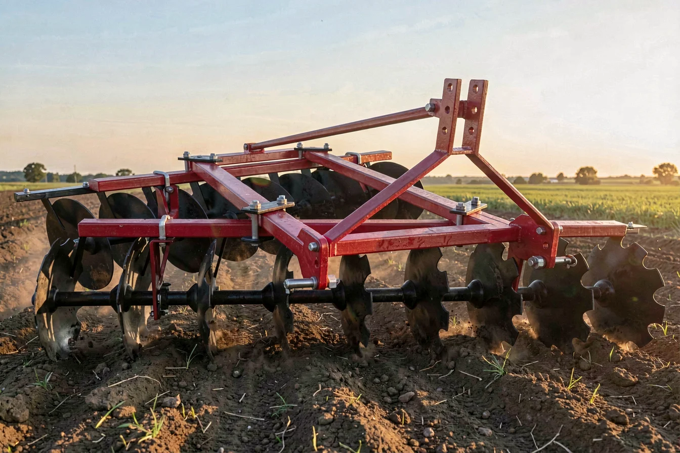 Efficient animal drawn harrow