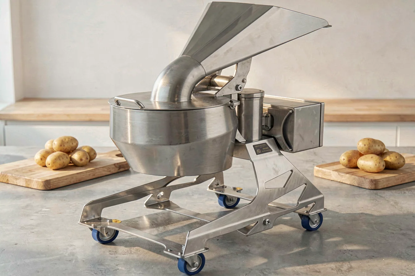 High-capacity zigzag potato chips cutting machine