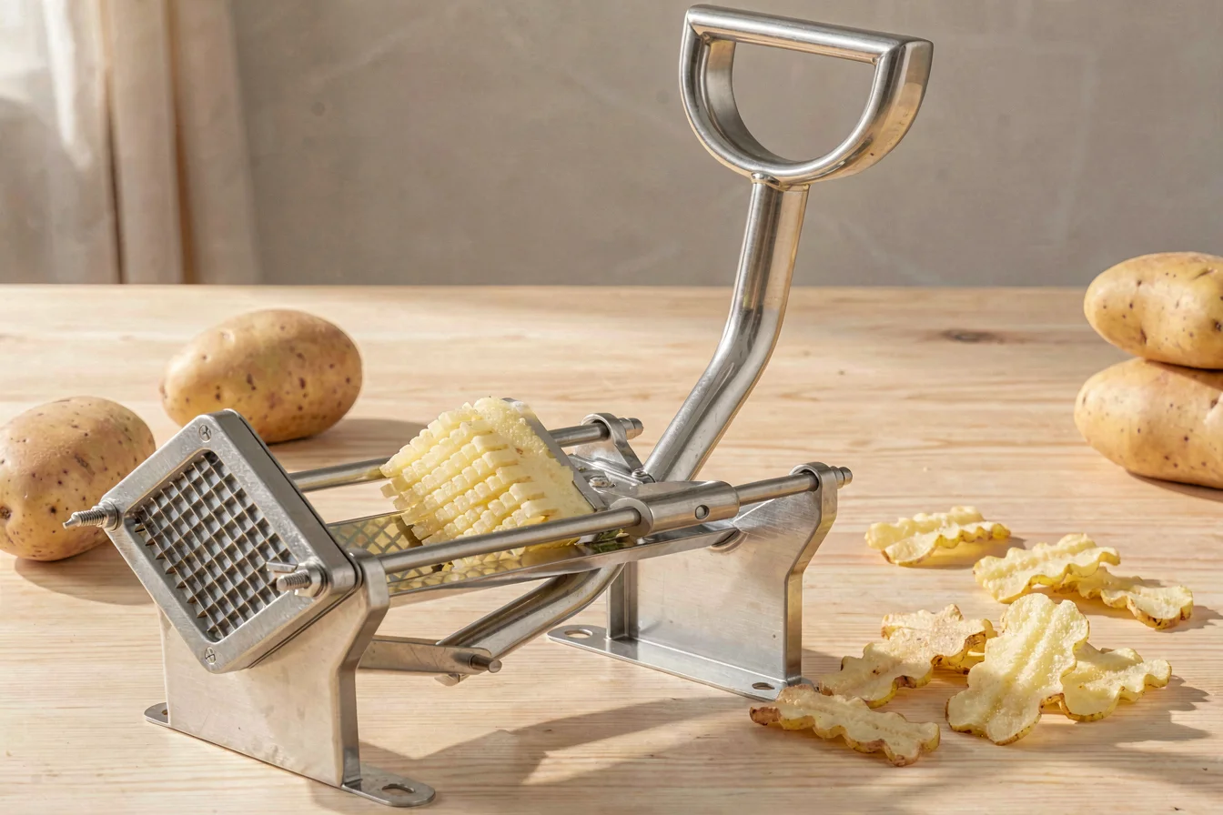 Manual zigzag potato chips cutting machine