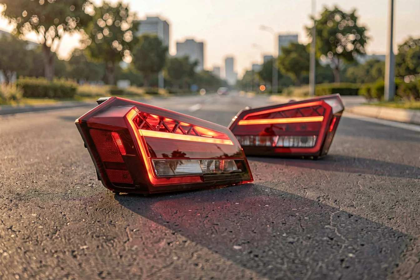 Premium Skoda Rapid LED Tail Light vs. Skoda Rapid Halogen Tail Light