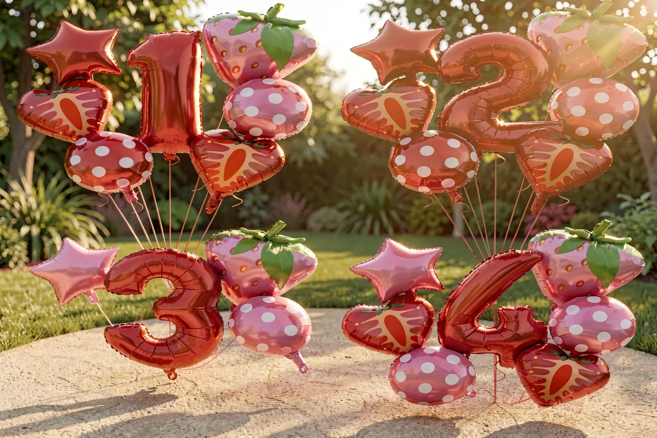 Bulk fruit shaped helium balloons