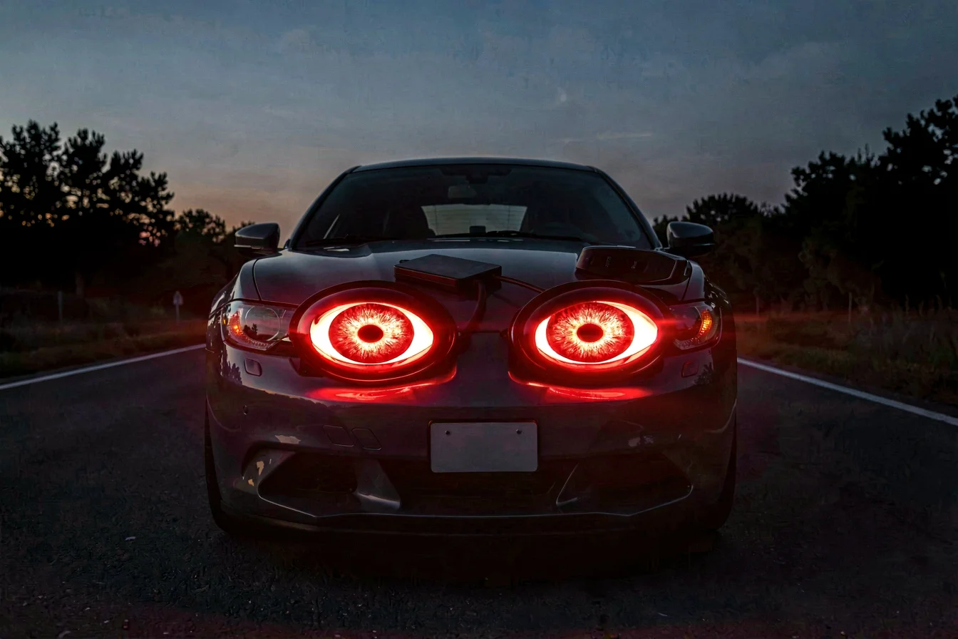universal demon eyes headlight