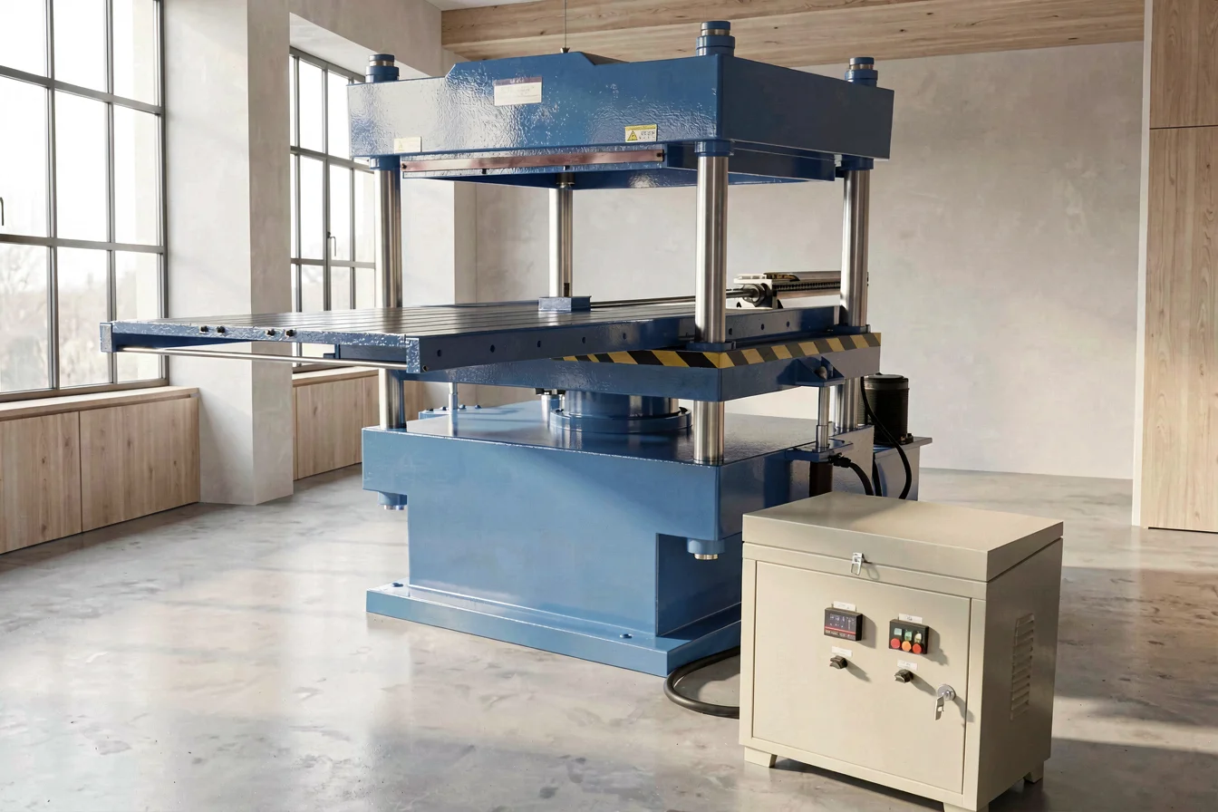 Electric vulcanizing press