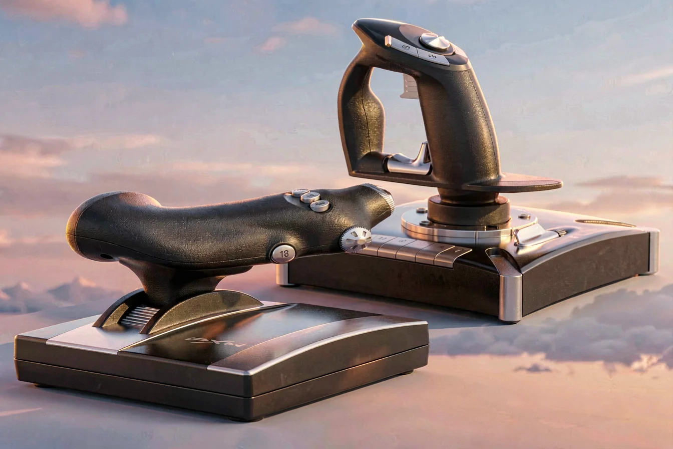 Programmable flight simulator joystick