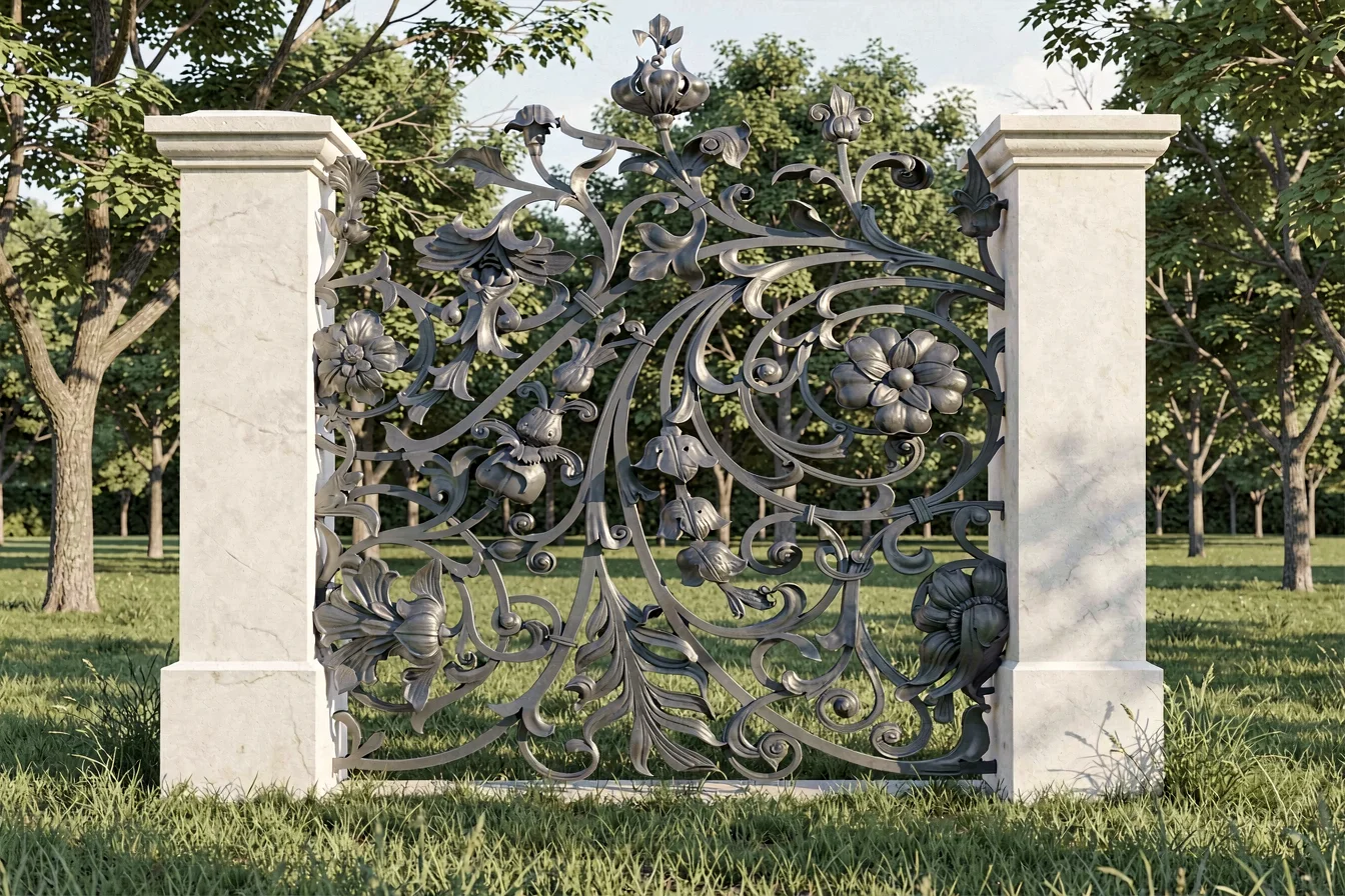 Long-lasting ornate gate design