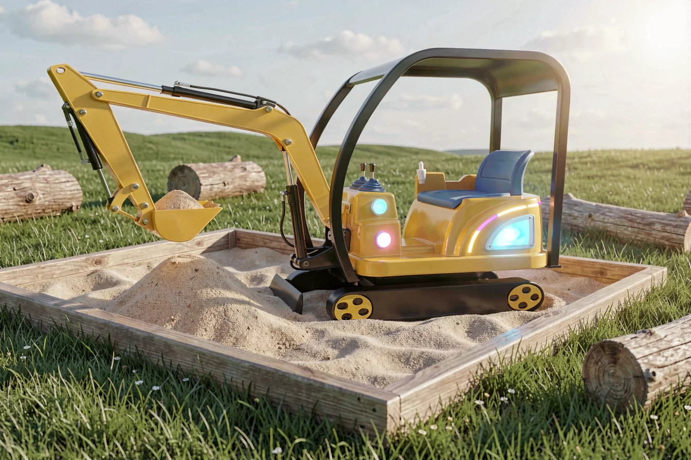 Durable children mini excavator toy