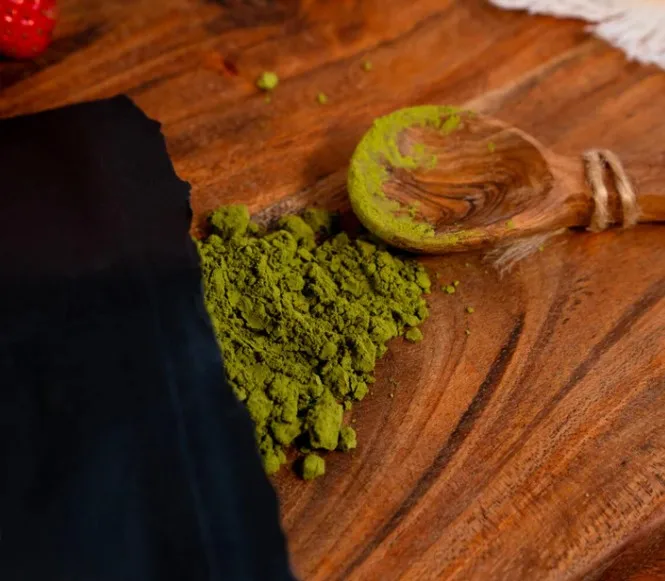 Matcha Preparation Close-up