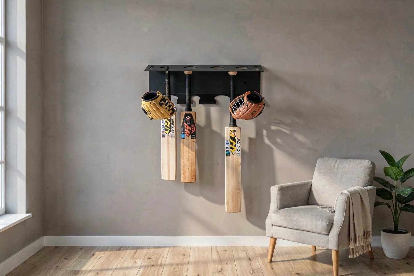 Premium Cricket Bat Display Stand for Home