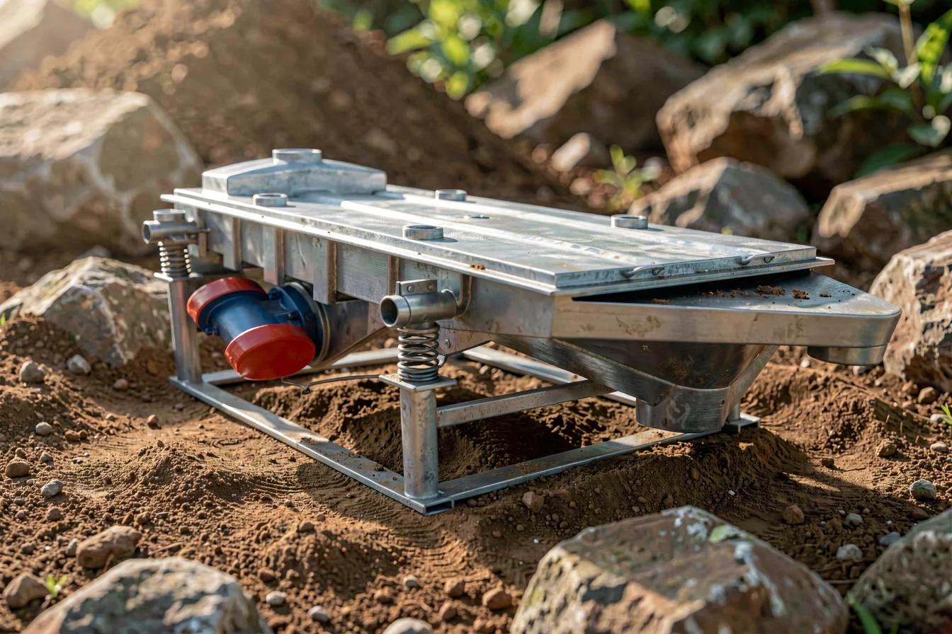 Modular soil sieve machine