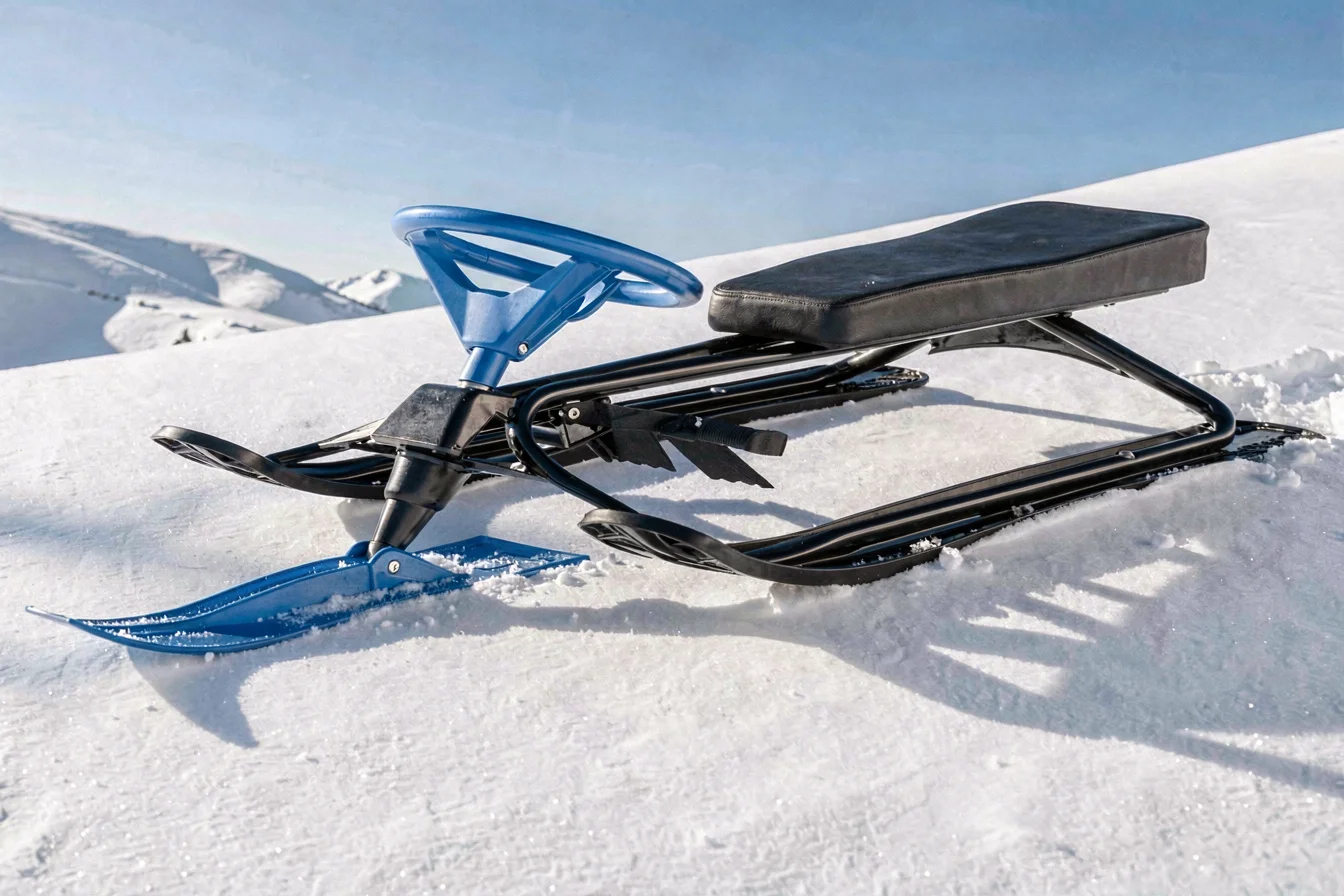 High-performance steerable snow sled