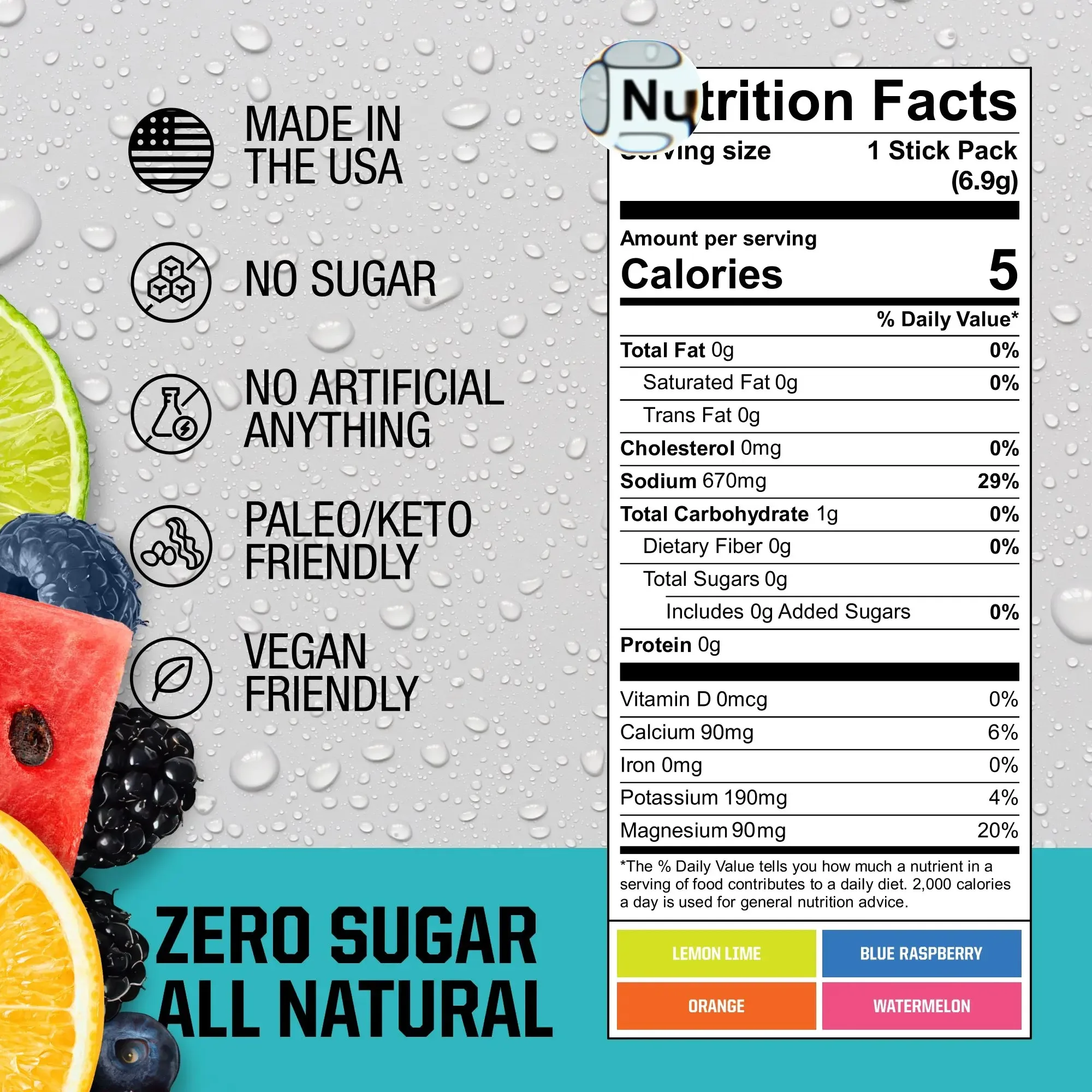 Nutrition Facts and Dietary Certifications