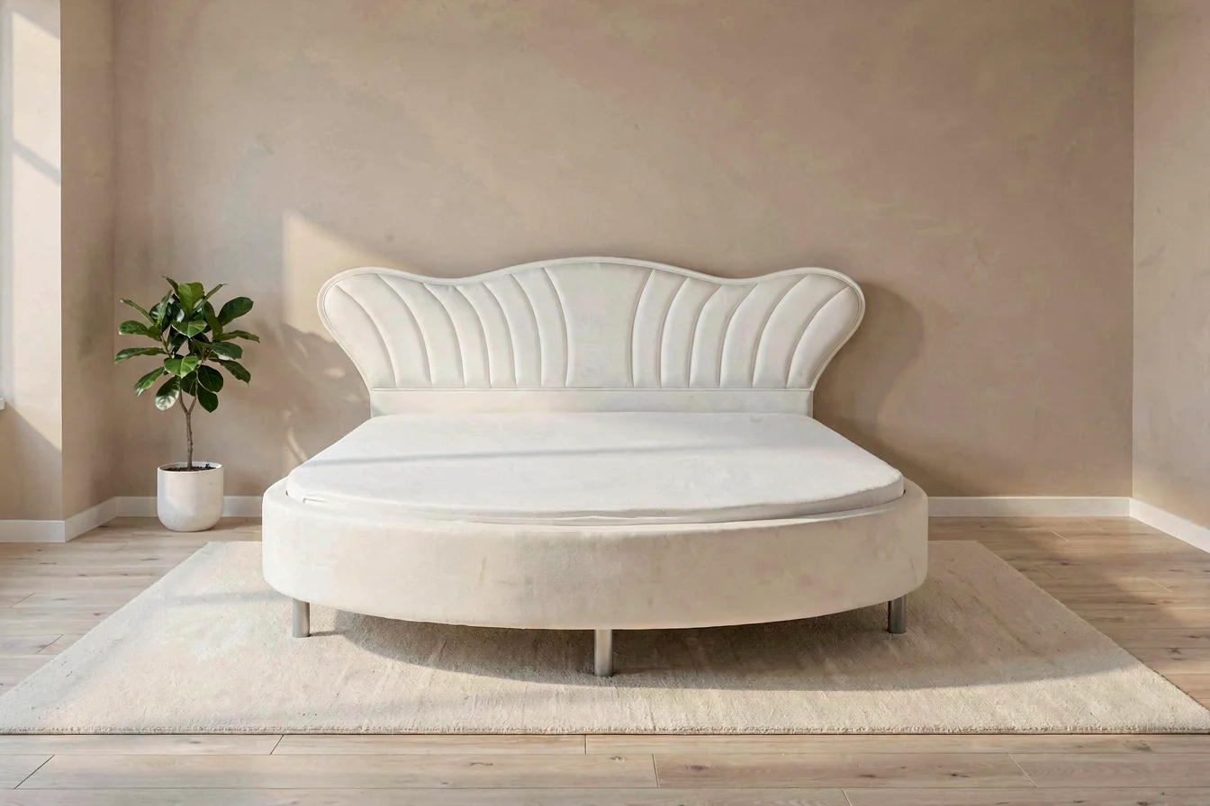 Budget heart shaped bed vs. traditional rectangular bed