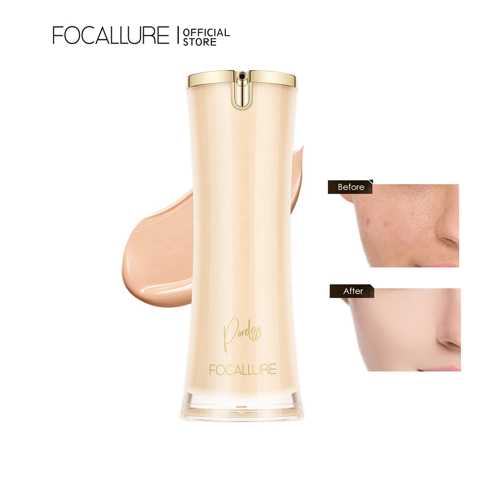 

Focallure Wholesaler Poreless Liquid Matte Foundation Oil-control Longwear High Coverge Foundation
