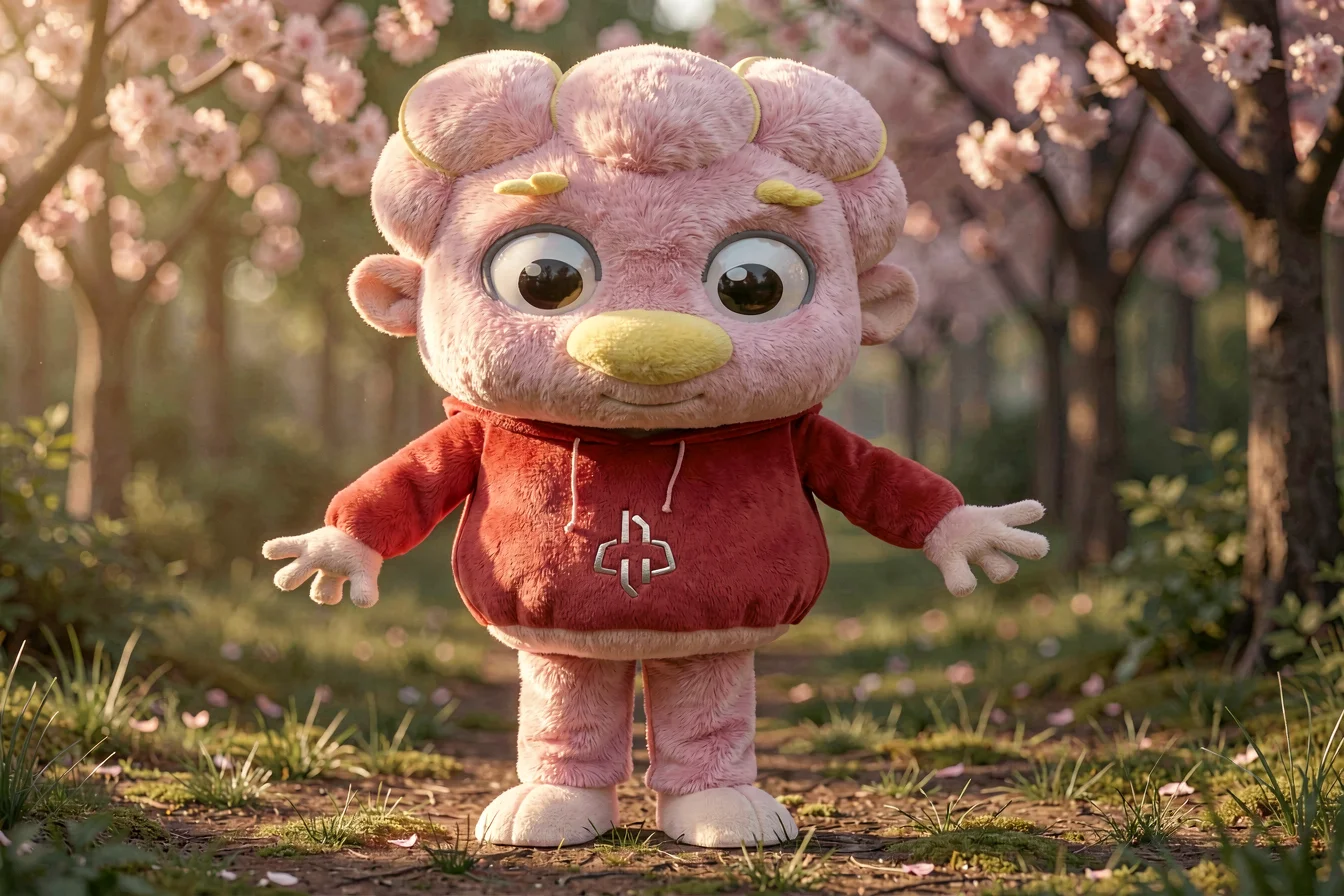 Premium pink gorilla costume