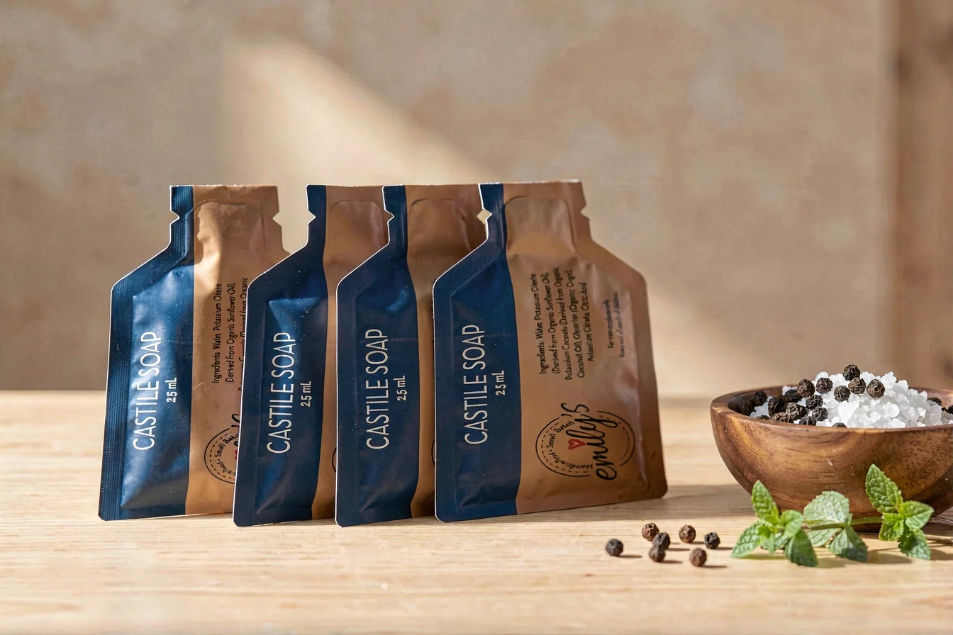 Refillable salt sachets, pepper sachets