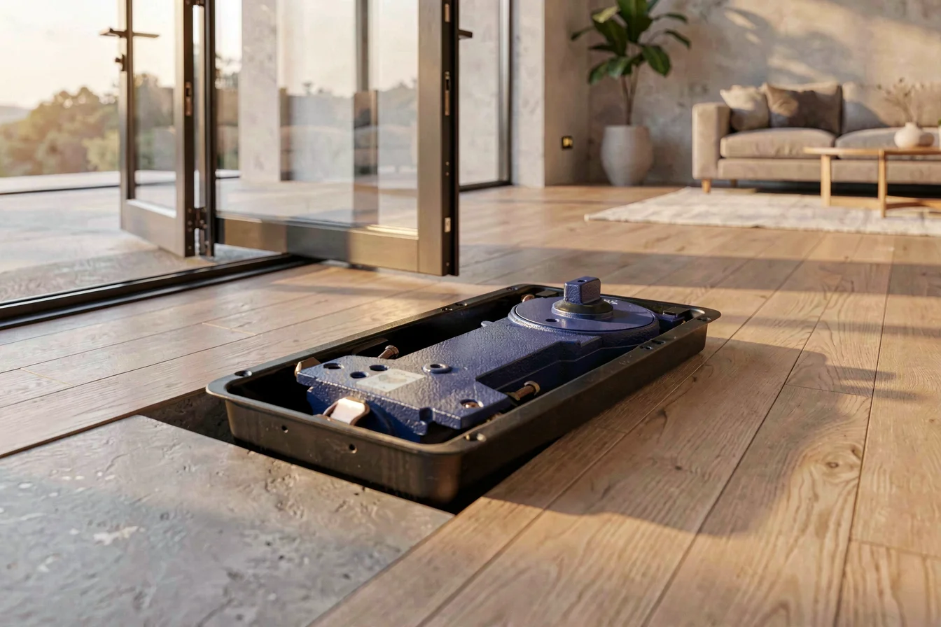 Durable floor hinge