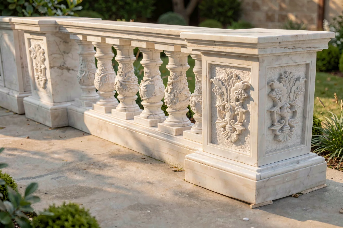 Luxury marble baluster