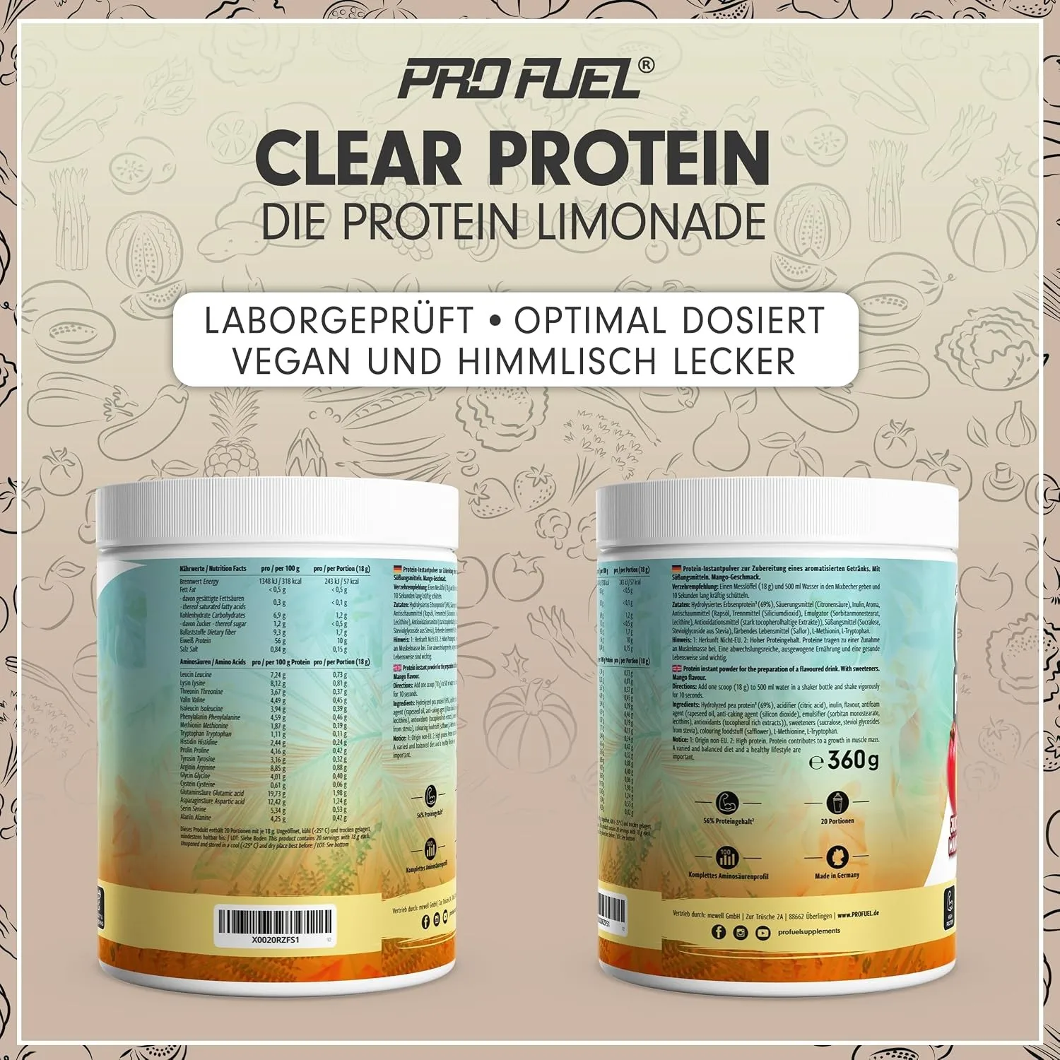 Clear Protein Nutritional Values