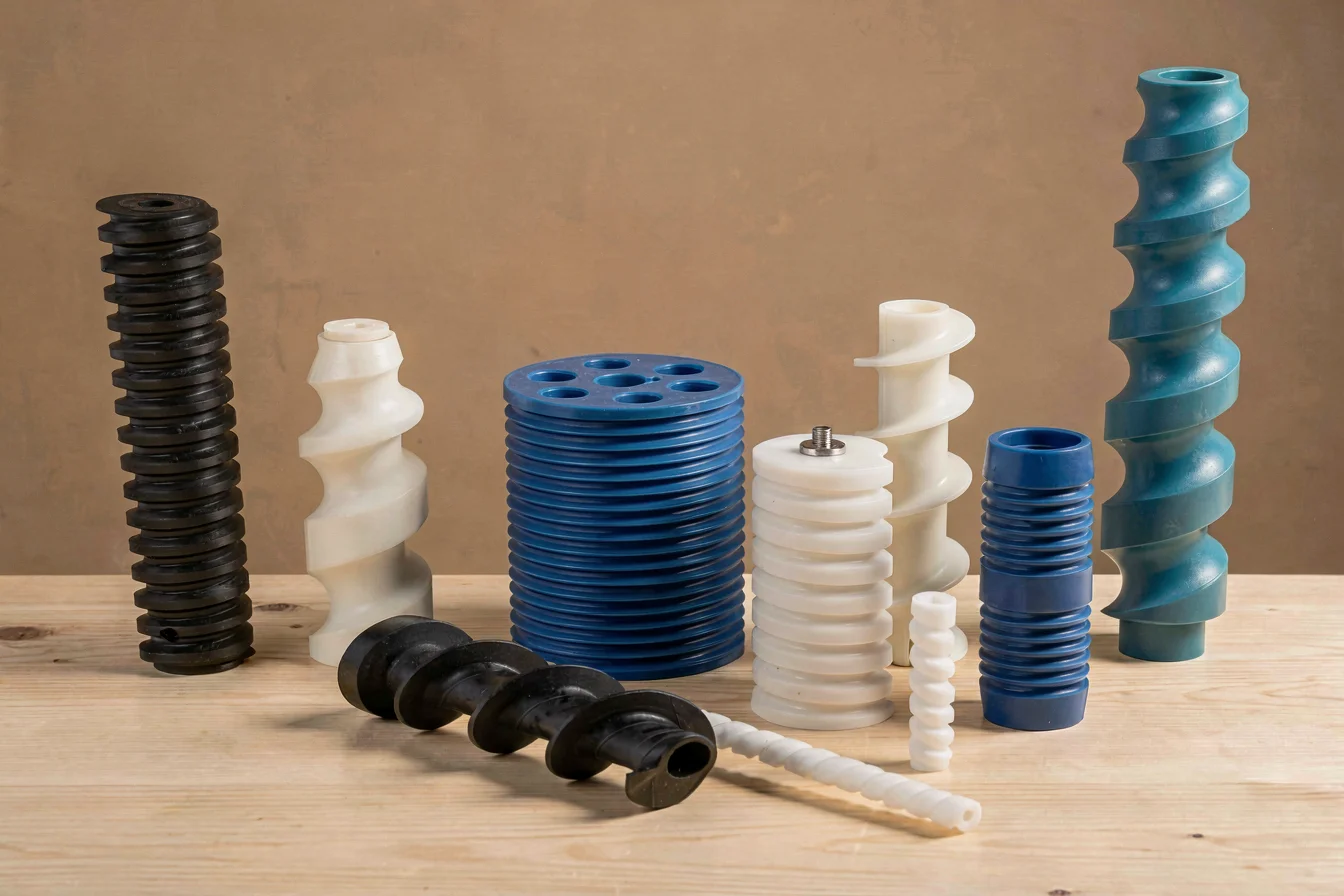 Durable plastic auger