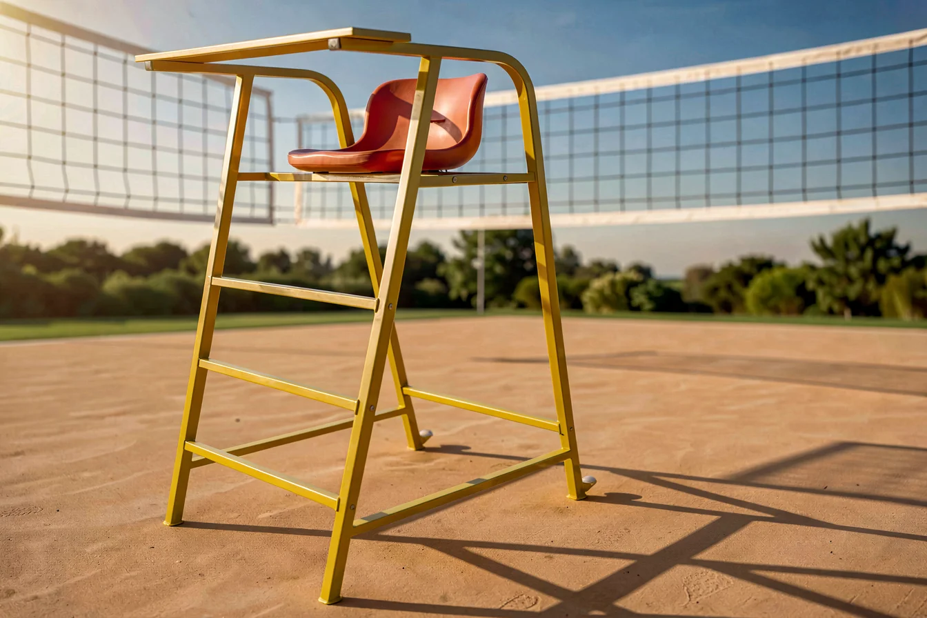 Portable volleyball referee chair
