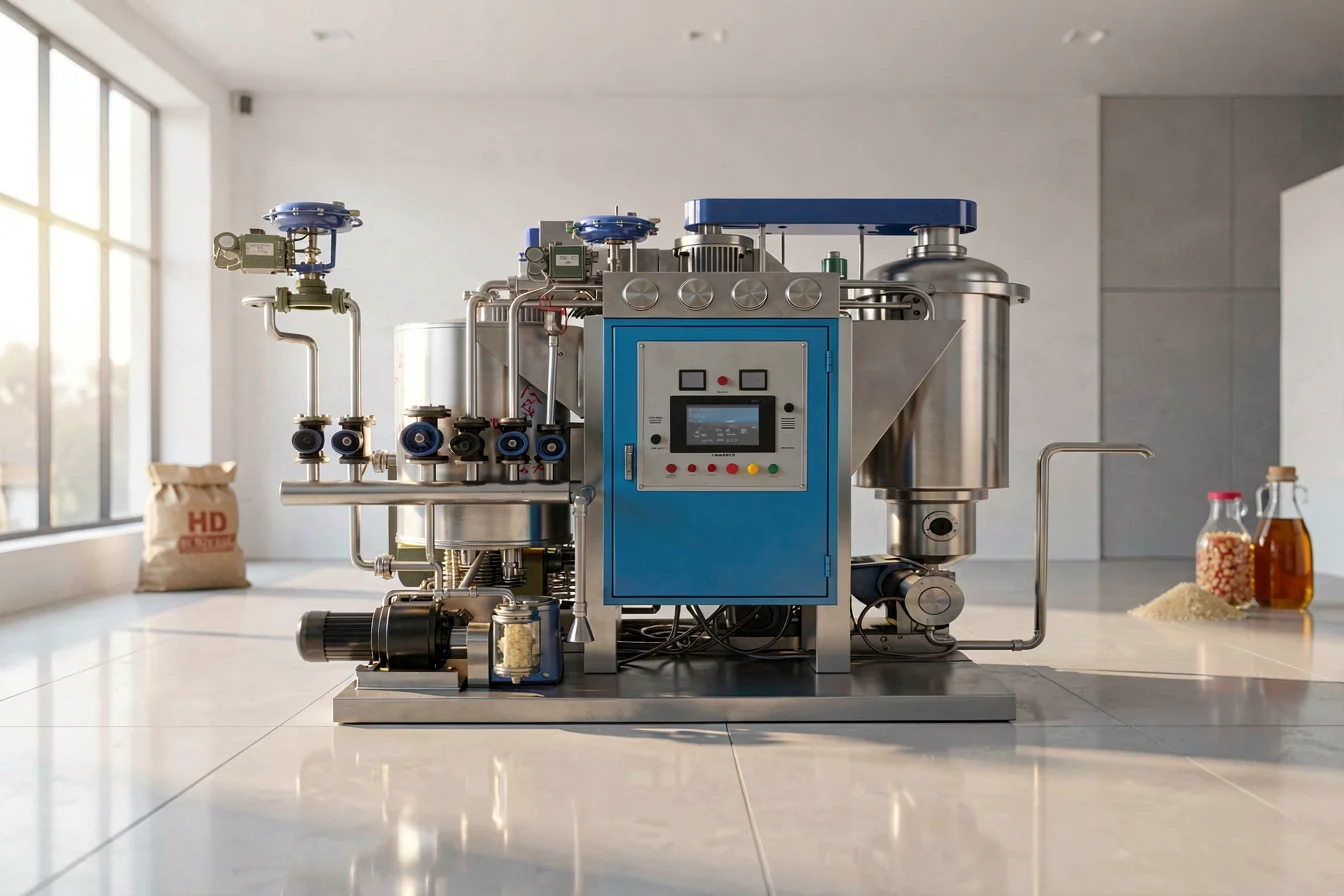 Industrial vacuum cooker for candy machine