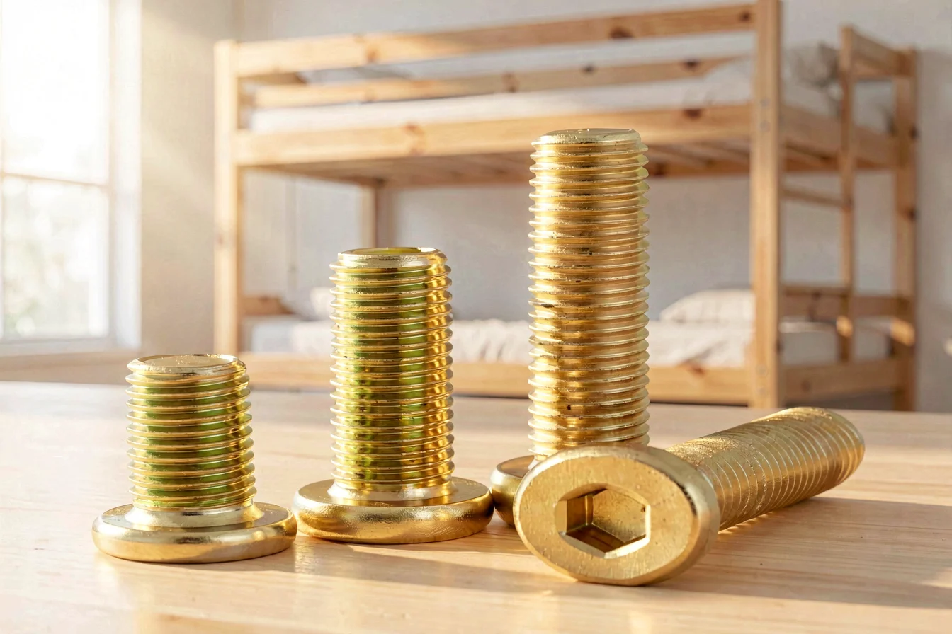 Metric bolts for bunk beds
