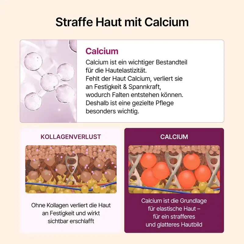 Calcium vs Kollagenverlust Skin Structure