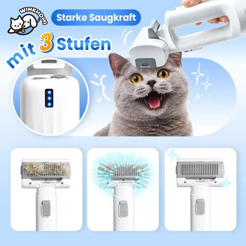 3 Stufen Saugkraft