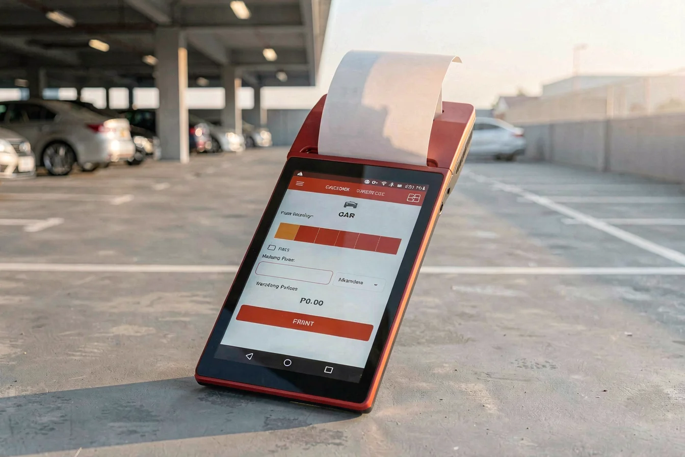 Smart parking PDA device