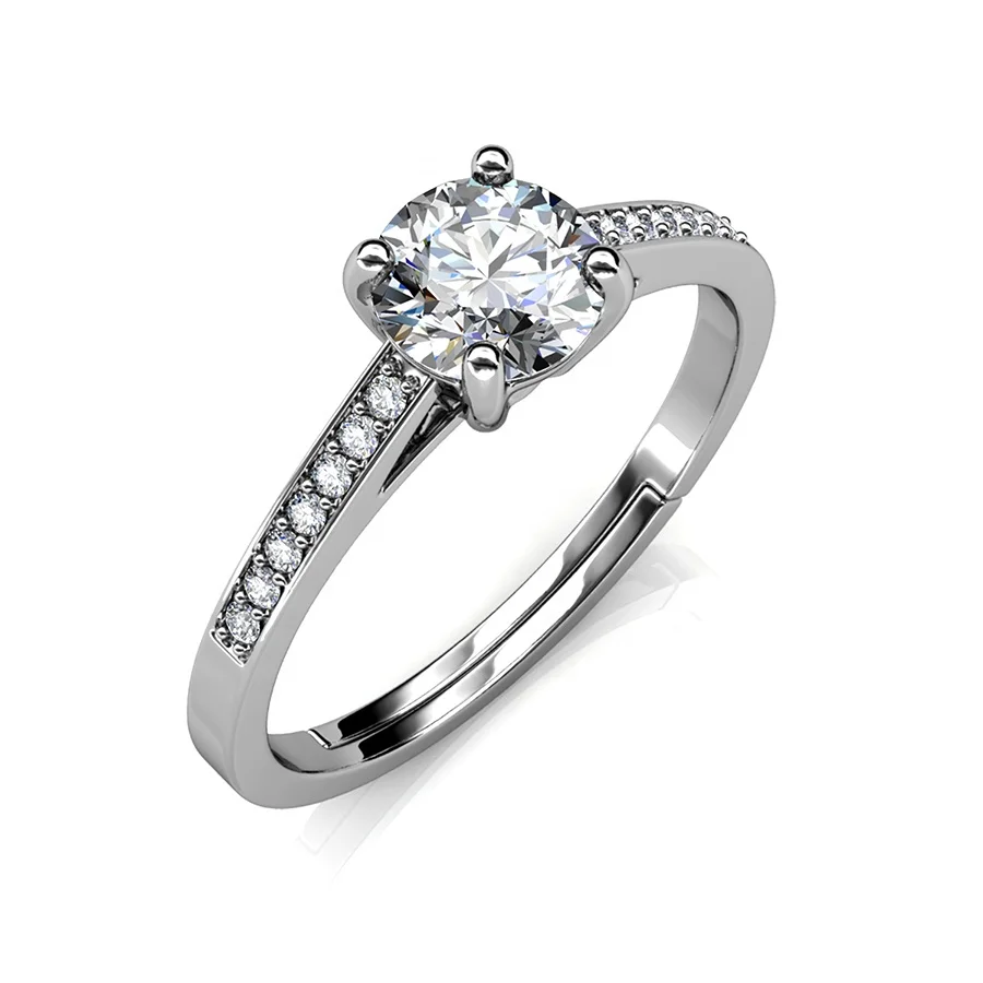 

Innovative Formulated Brilliant Moissanite Lab Grown Diamond 925 Sterling Silver Ring Delicate Jewelry Destiny Jewellery