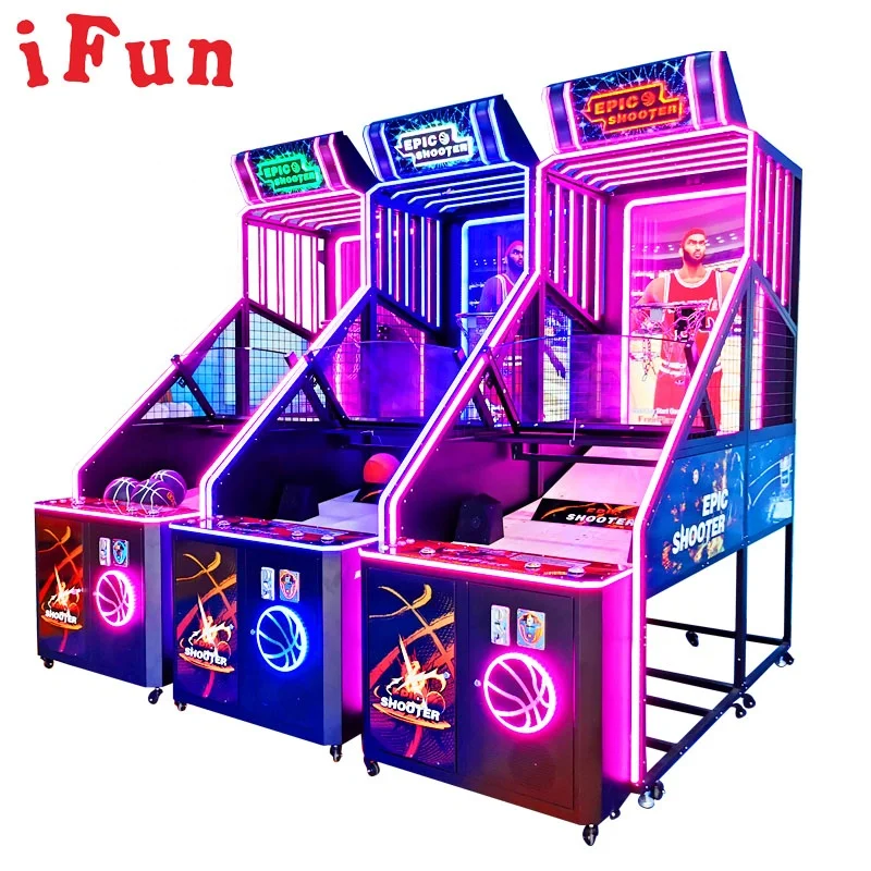 

New High Quality Luxury Indoor Adult Street Shooting Basketball Arcade Game Machine With vidoe, Red+black