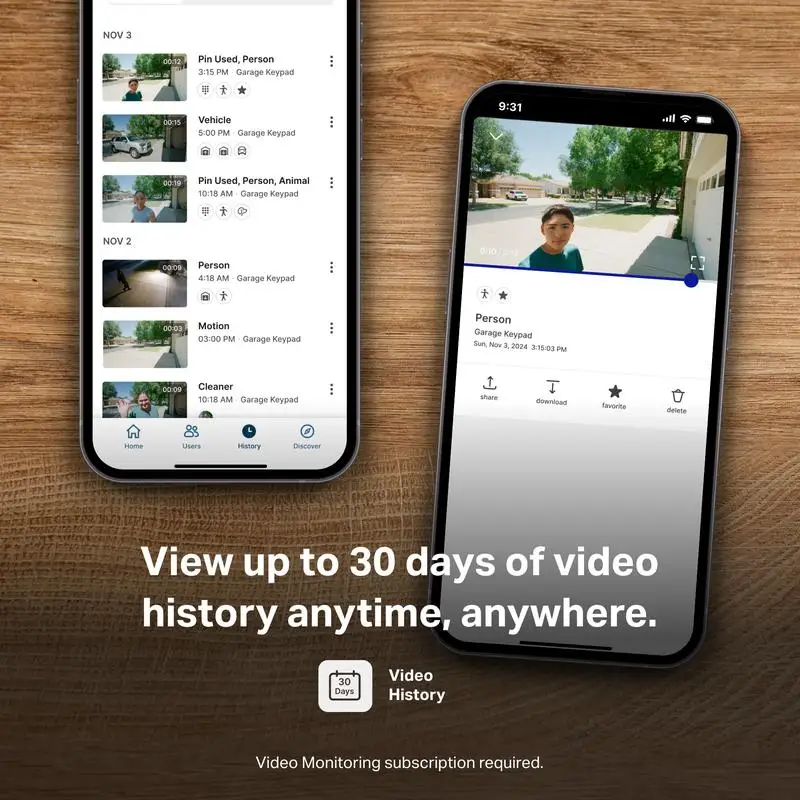 30 Day Video History