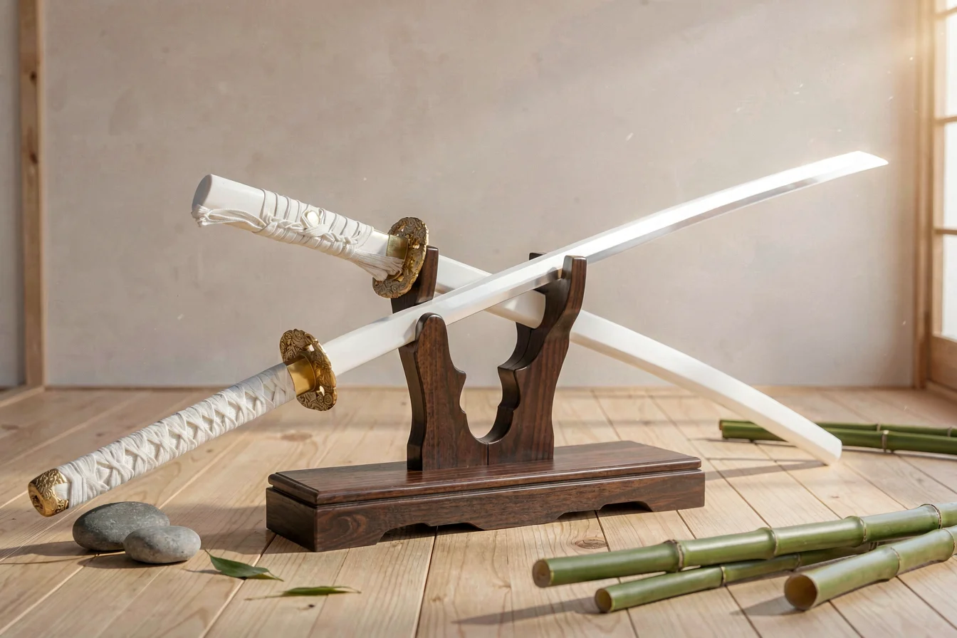 Premium white katana