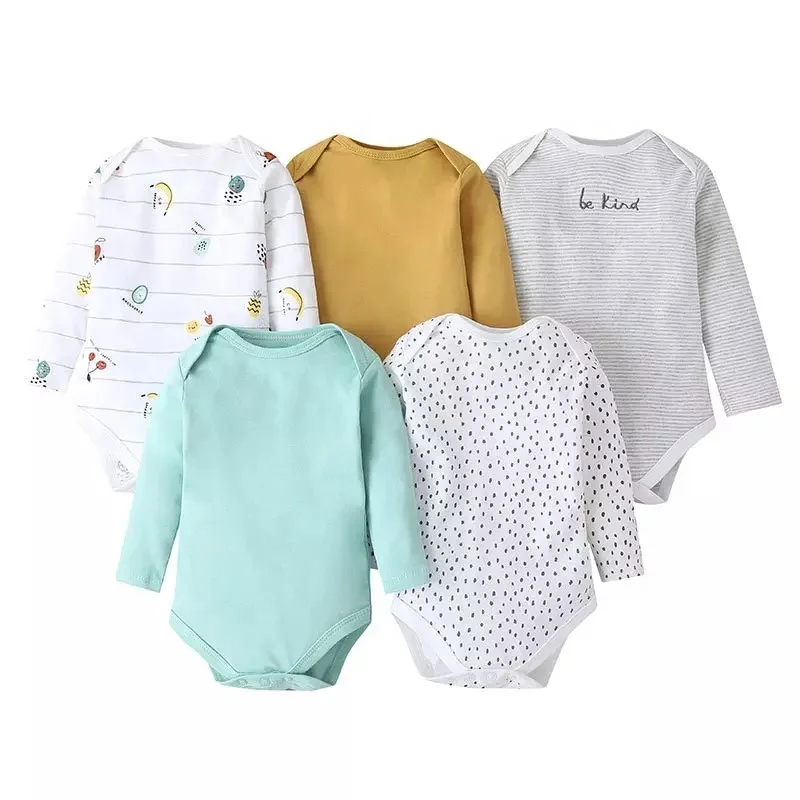 

EVERYSTEP Overrun Long sleeves baby romper onesie infant romper randomly given1pcs