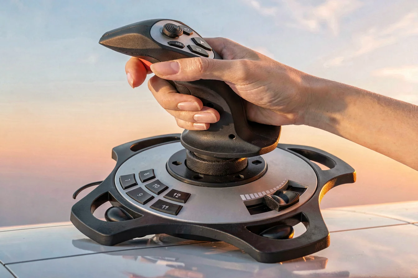 Top-selling flight simulator joystick