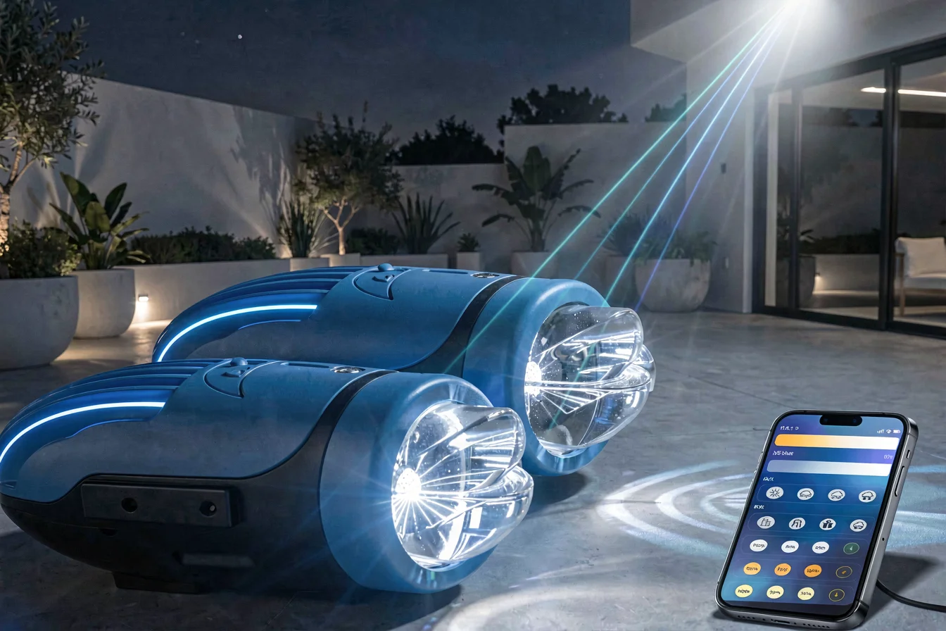 App-controlled laser lights
